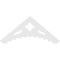 Ekena Millwork Pitch Wellington Architectural Grade PVC Gable Pediment, 72"W x 30"H x 1"P (10/12) GPP072X030X100WEL - alternate 5